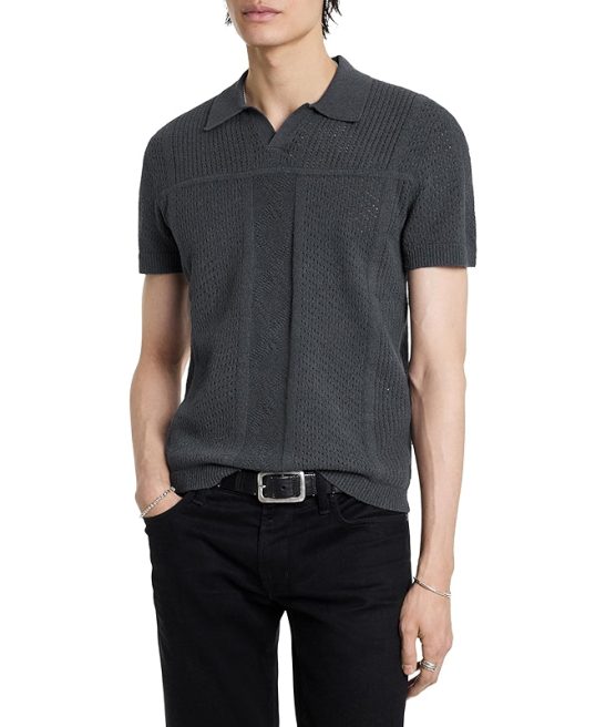 Short Sleeve Comfy And Stylish Polo Sweater