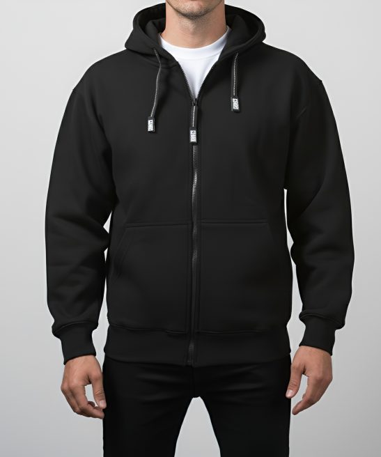 Heavyweight Full Zip Fleece Hoodie